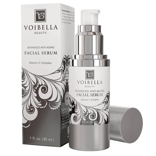 Natural Anti-Aging Facial Serum Vitamin C Complex - Anti-Wrinkle Face Serum Effects For Women & Men by Ultra Hydrating Skin Pores for Smoothing, Firming & Tightening - Great After Spa Treatment