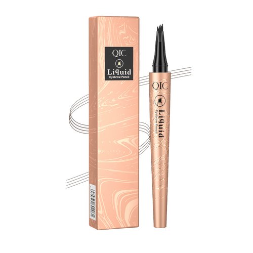 ObiPosay Waterproof Dark Brown Eyebrow Microblading Pen - Four Point Brow Pen for Natural-Looking Eyebrows, Long-Lasting and Smudge-Proof.(Dark Brown/02)