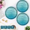 40 Pcs Ocean Sea Plates and Napkins Party Supplies, Disposable Ocean Waves Paper Plates and Napkins Tableware Set for Baby Shower Ocean Birthday Party Decorations Serves 20