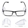 YunTuo 2/4/6/10 Pairs Glasses Side Shields for Eye Glasses,Safety Glasses with Side for Eye Protection-Fits Small to Medium Eyeglasses (2)