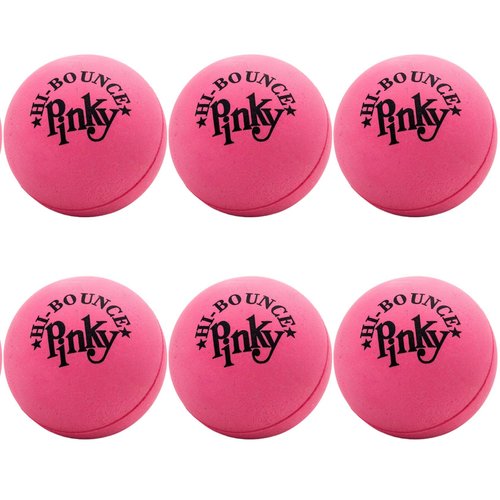 JA-RU Hi-Bounce Pinky Ball (6 Pack) Rubber-Handball Bouncy Balls for Kids and Adults. Small Pink Stress Bounce Ball. Indoor and Outdoor Sport Party Favors.Therapy. Plus 1 Small Ball. #976-6A