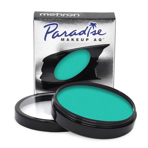 Mehron Makeup Paradise Makeup AQ Pro Size | Stage & Screen, Face & Body Painting, Special FX, Beauty, Cosplay, and Halloween | Water Activated Face Paint & Body Paint 1.4 oz (40 g) (Teal)