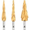 DEWALT Drill Bit Set, 3 Piece, Titanium Nitride Coated, Longer Life and Better Chip Removal (DWA1790IR)
