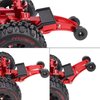 FACCNOY Adjustable Metal Wheelie Bar for 1/14 MJX Hyper Go 14210 14209 H14BM High Speed RC Brushless Remote Control Car Upgrades 14120 (Red)