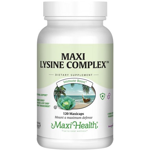 Lysine Complex with Probiotics - L-Lysine 1000mg Capsules for Protein Synthesis and Immune Health - 1000 mg Lysine Supplement from Lysine HCl - Amino Acid with Enzymax for Enhanced Absorption