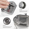 YESHMA 2Pcs Truck Tool Box Latch Toolbox Paddle Lock Replacement Handle Stainless Steel with Keys & Rivets for Truck Trailer UTV ATV Toolbox