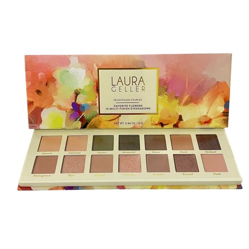 Laura Geller Seasonless Staples Favorite Flowers 14 Pressed Multi-Finish Shimmer and Matte Eyeshadow Palette