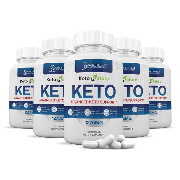 (5 Pack) Keto Nature Keto ACV Pills 1275MG Keto Support Blend Capsule Alternative to Keto ACV Gummies Formulated with Apple Cider Vinegar Extra Virgin Olive Oil Powder Green Tea Leaf 300 Capsules