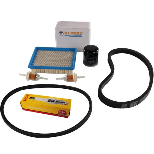 Huskey Golf Cart Tune Up Kit for Club Car DS 1997-2004 Gas Model with FE290 Kawasaki Motor, Incl. Air Filter (Flat), Oil Filter, NGK Spark Plug, 2X Fuel Filters, Clutch Drive & Starter Generator Belt