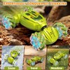 Gesture Sensing RC Stunt Car Toys for 6-12 yr Boys Girls, Remote Control Car Christmas Birthday Gifts for Kids Age 6 7 8 9 10 11+, 2.4Ghz Hand Controlled Twist Cars, 4WD Off-Road Vehicle (Green)