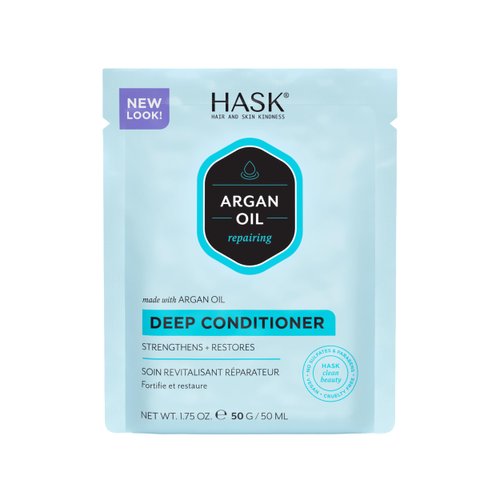 HASK ARGAN OIL Repairing Deep Conditioner Treatments for all hair types, color safe, gluten free, sulfate free, paraben free - Pack of 6