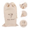 Beaupretty drawstring storage bags blow dryer purse blow dryer bag drawstring shoe bags hair dryer travel case storage bags for travel hair dryer bags pouch universal linen 35c wallet