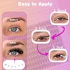 DAODER Fluffy Lash Clusters Kit with Bottom Lashes 60D D Curl Volume Lash Extension Kit with Lash Bond Seal Remover Tweezers 10-16mm Wispy Eyelash Extension Kit 300pcs(60D + Bottom Lash Clusters Kit)