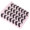 False Eyelashes Russian Strip Lashes Fluffy Fake Eyelashes Extension D Curl Wispy Handmade Soft Reusable 14 Pairs Lashes Pack