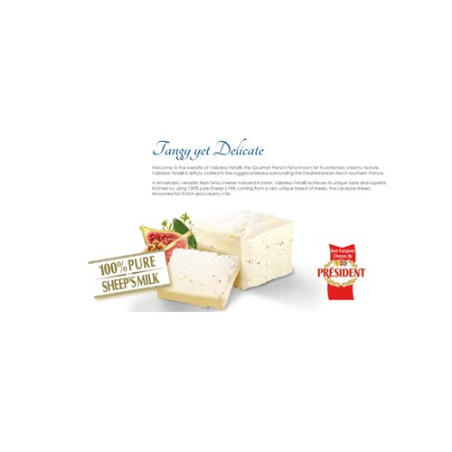 Valbreso French Feta Cheese (Pack of 4)