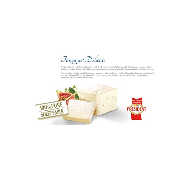 Valbreso French Feta Cheese (Pack of 4)
