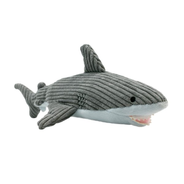 Tall Tails Shark Plush Crunch Water Bottle Toy for Dogs