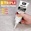 Grout Filler Tube | 2 Pack Light Grey Tile Grout Paint for Bathroom Shower Floor, Fast Drying Grout Repair Kit Refresh Filler Tube, Grout Sealer Restore and Renew Grout Line Grout Pen (Grey)