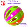 Bonka Bird Toys 3904 4.50" Carnival Ball Parrot Toy, Macaws, Amazons, African Greys, and Similar Sized Birds