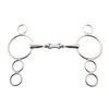 Korsteel Stainless Steel French Link 3 Ring Dutch Gag Bit, 5"