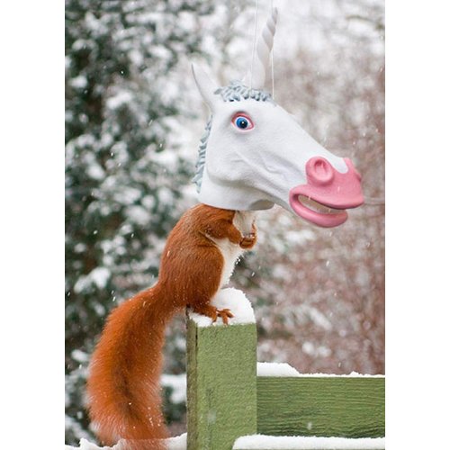 Mcphee Archie, Squirrel Feeder Unicorn Head