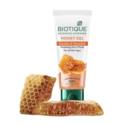 Biotique Bio Honey Gel Hydrating Face Wash For All Skin Types, 100 Ml 3.38 fl. Oz. I Enriched wit...