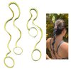 2 Packs (1pc16"+1PC 25") Yellow Hair Ties for Women, Elastic Hair Bands No Damage for Long Thick Curly Hair Strong Braided Ponytail Holders Hair Wrap for Water Wind