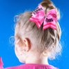 Pink Ribbon Cheer Breast Cancer Awareness Cheer Bows Ponytail Holder Hair Bow Printed Cheerleader Elastic Band Hair Bow Hair Band Handmade Hair Access for Women 2PCS