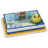DecoSet® SpongeBob Square Pants Krabby Patty Cake Topper, 2-Piece Birthday Party Set with Rolling Car Figure for Fun After the Party, 3"H x 4.25"W