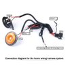 Somaer 12V Horn Wiring Harness Relay Kit For Car Truck Grille Mount Blast Tone Horns(Horn Not Included)