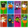 Halloween Stickers for Kids 72pcs DIY Craft Stickers for Halloween Activities Gifts Make a Face Stickers Party Game Halloween Stickers Bulk and Party Favors Supplies for Children