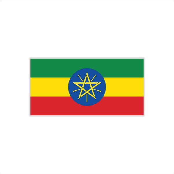Womaha 30 Sheets Ethiopia Flag Temporary Tattoos Fans Face Tattoo Stickers for Adults Kids Group Activity Props