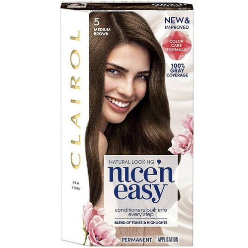 Clairol Nice &#39;n Easy Hair Color, [5] Medium Brown 1 ea