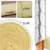 2 Pack 32.8 Foot Foiled Back Fiberglass Pipe Insulation Wrap, Pipe Insulation Foam Wrap Tape Ceramic Water Pipe Insulation Wrap for Outdoor Indoor Pipe Insulation Wrap Freezing Weather (2 Pack )