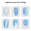 WOKOTO 2Pcs Oblong Nail Art Magnet With Silicone Cover For Cat Eye Nail Designs Magnet Nail Magnets Pens Nail Art Tools Gradient Ombre Design Cat Eye Magnet For Nails Magnet Sticks For Women Nails