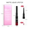 evpct 3Pcs Deep Dark Red Lip Stain Paint Matte Lip Liner and Lipstick Set Long Lasting Smudge Proof labiales mate larga duracion listip 24 hours a prueba de agua mate 24 horas originales
