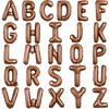 TONIFUL 52 Pieces 16 Inch Chocolate Letter A-Z Balloons,Custom Phrase Mylar Foil Alphabet Letter DIY Personalized Phrase Banner for Birthday Anniversary Celebration Graduation Party Supplies Decor