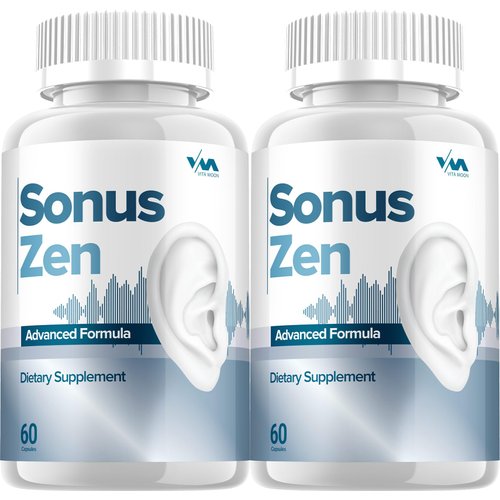 (2 Pack) Sonus Zen - SonusZen Advanced Formula Healthy Ear Support, Hearing Health, and Wellness, 120 Capsules