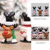 LOGOFUN 6PCS Christmas Wind Up Toys Xmas Stocking Stuffers Wind Up Toys Snowman Reindeer Walking Jumping Clockwork Toy for Festival Party Supplies
