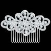 Women's Flower Crystal Bride Wedding Hair Comb Hair Accessories Art Deco Floral Bridal Side Combs Headpiece for Women, Brides Hair Accessories