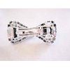 Generic Small bow shaped crystal hair barrette clip bridal clip bridal barrette