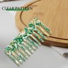 2 Pack Cellulose Hair Detangling Comb Wide Tooth Comb Unisex Curly Hair Straight Hair Wet Hair Comfortable No Pulling Hair Comb (Green)