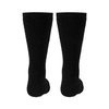 Truform Medical Compression Socks for Men and Women, 8-15 mmHg Crew Length to Mid-Calf, Black, X-Small