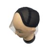 FURUN Lace Front Wig Cap for Making Wigs with Adjustable Strap Glueless Weaving Cap Wig Caps Swiss Lace Hairnet (Small 21.5inch, Black)