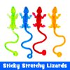 LovesTown 32PCS Colorful Sticky Lizards, Stretchy Sticky Lizards Toys Sticky Fingers Toys for Party Favors Goodie Bag Stuffers Halloween