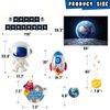 Outer Space Party Supplies, 87Pcs Party Decorations - Rocket Balloons, Solar System Swirl Decorations, Cupcake Toppers, Astronaut Birthday Banner, Backdrops
