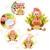 48 Sheets Thanksgiving Stickers for Kids Fun Make A Turkey Sticker Sheets Create Your Own Turkey Party Activities Art Craft School Reward Thanksgiving Craft for Kids Gift