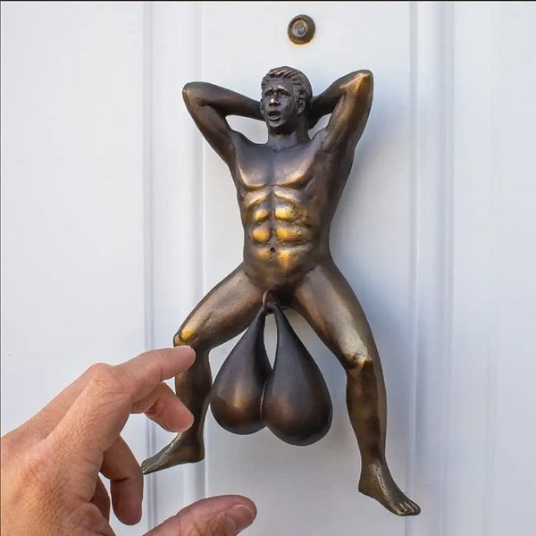 Funny Gag Gift Door Knocker - Funny White Elephant Gift | Affordable Gag Gift for Secret Santa, Christmas, Father's Day, and More from Doorballs