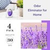 Air Freshener for Home, 4 Pack, Lavender, Odor Eliminator for Small Area Closets Bathroom Pets Strong Odor, Up to 120 Days