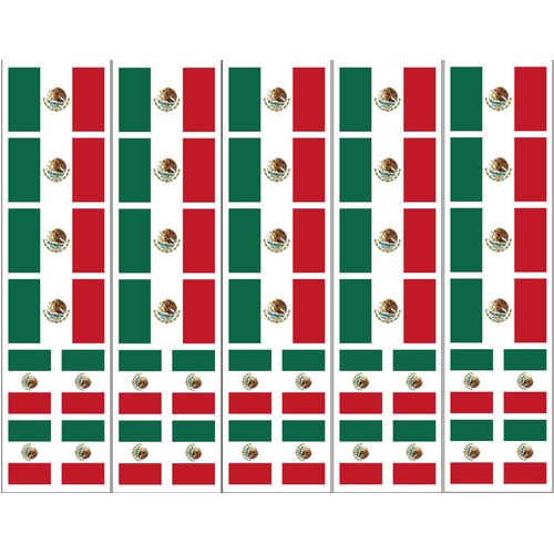 40 Tattoos: Mexican Flag, Mexico Party Favors